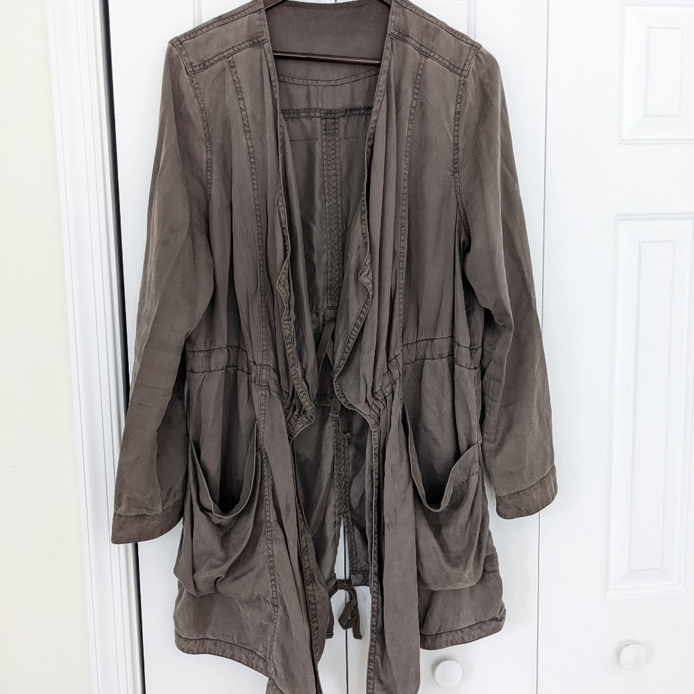 Anthropologie relaxed denim shell jacket